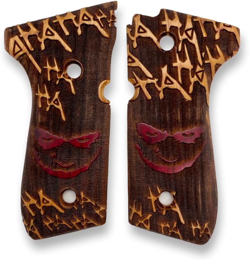 for Beretta 92 & M9 Series – Custom Wood Pistol Grips, Accessories Compatible with 92FS, 92F