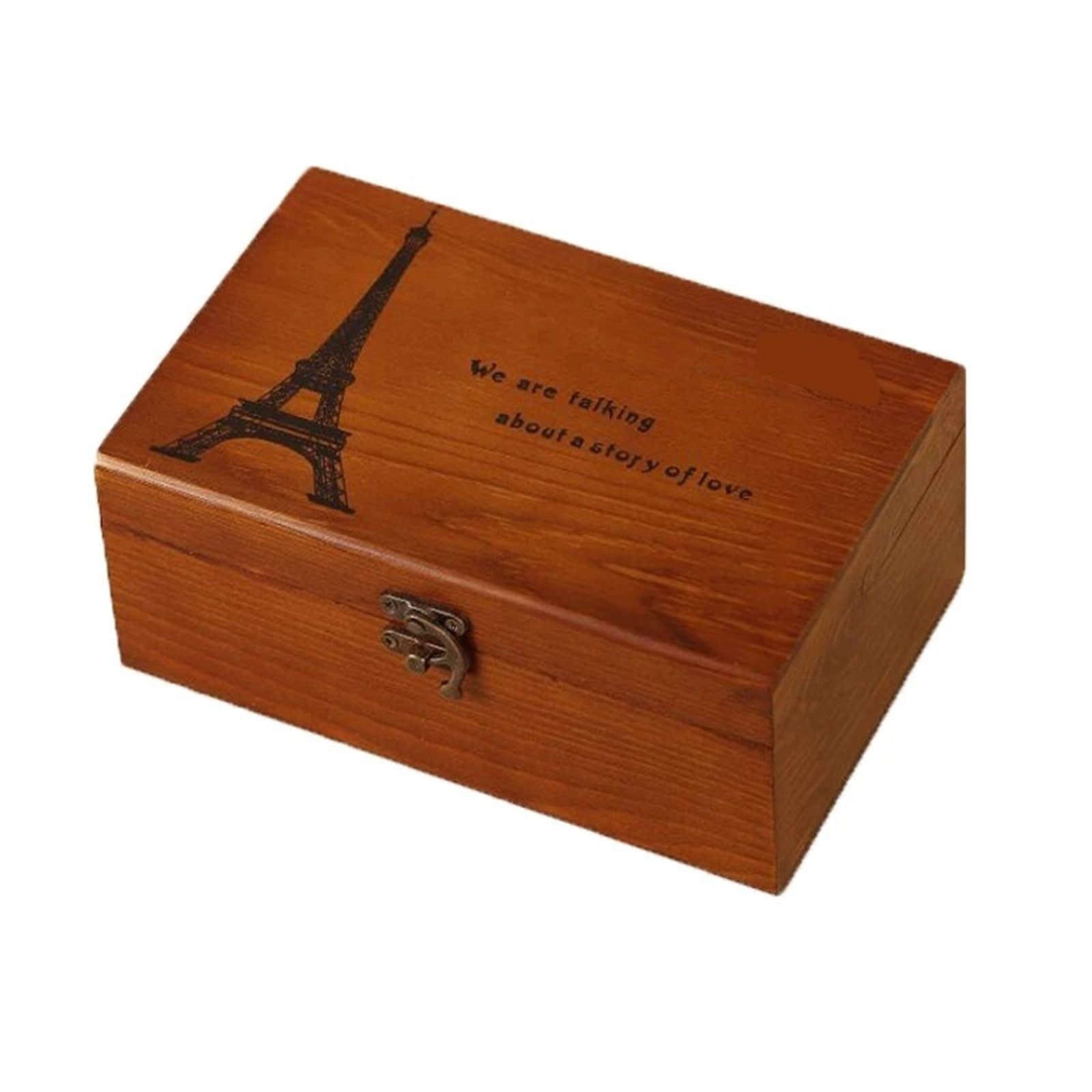 wooden sewing box Sewing Box Tools Wooden Home Vintage Storage DIY Sewing Thread Set for Camping Home DIY(Tower)