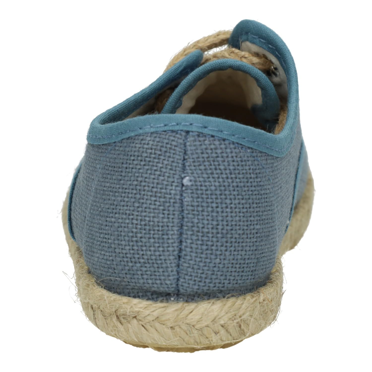 MADE IN SPAIN 267/L Chaussures en toile pour enfant en couleur indigo, espadrilles en toile avec semelle en sparte et semelle intérieure en cuir. Fabriquées en Espagne pour enfant