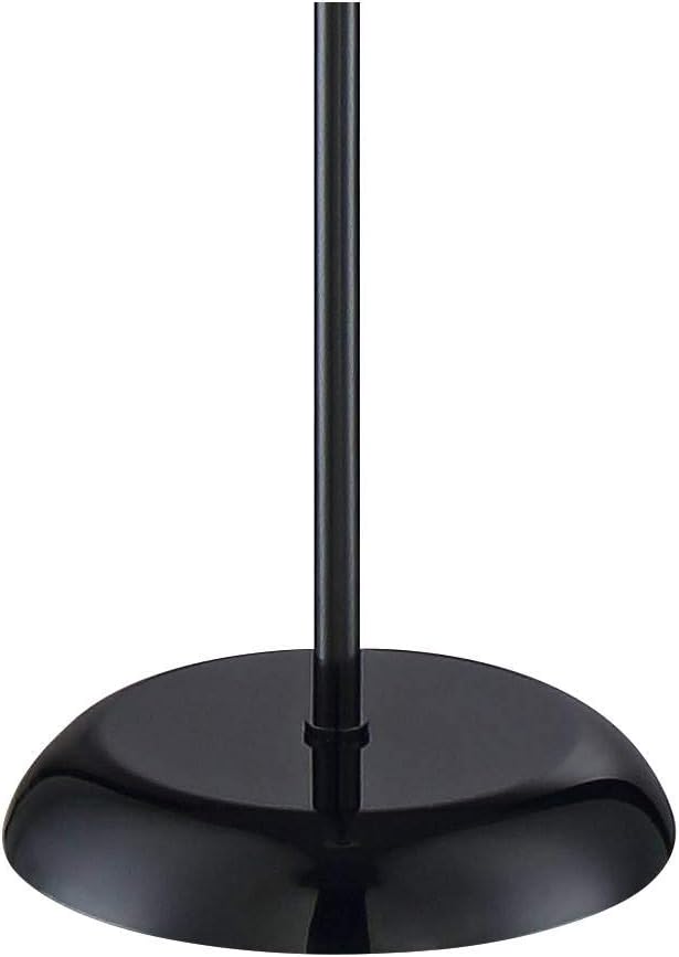 Bailey Modern Contemporary Tall Pole Torchiere Floor Lamp Black White Shade Thin Profile Standing Pole Light for Living Room Reading House Bedroom Home Office Decor Uplight - 360 Lighting - - 