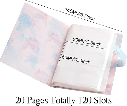 Miniatura 2 de 4 piezas de calcomanías de arte de uñas, libro de almacenamiento de calcomanías artísticas, organizador de colección de calcomanías para bricolaje,