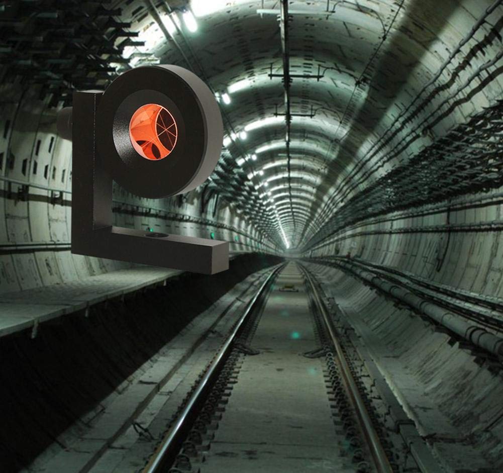 Mini Prisma Surveying, 90 gradi Tunnel Prisma ad angolo retto a L Bar con rivestimento in rame Mini prisma per stazione totale