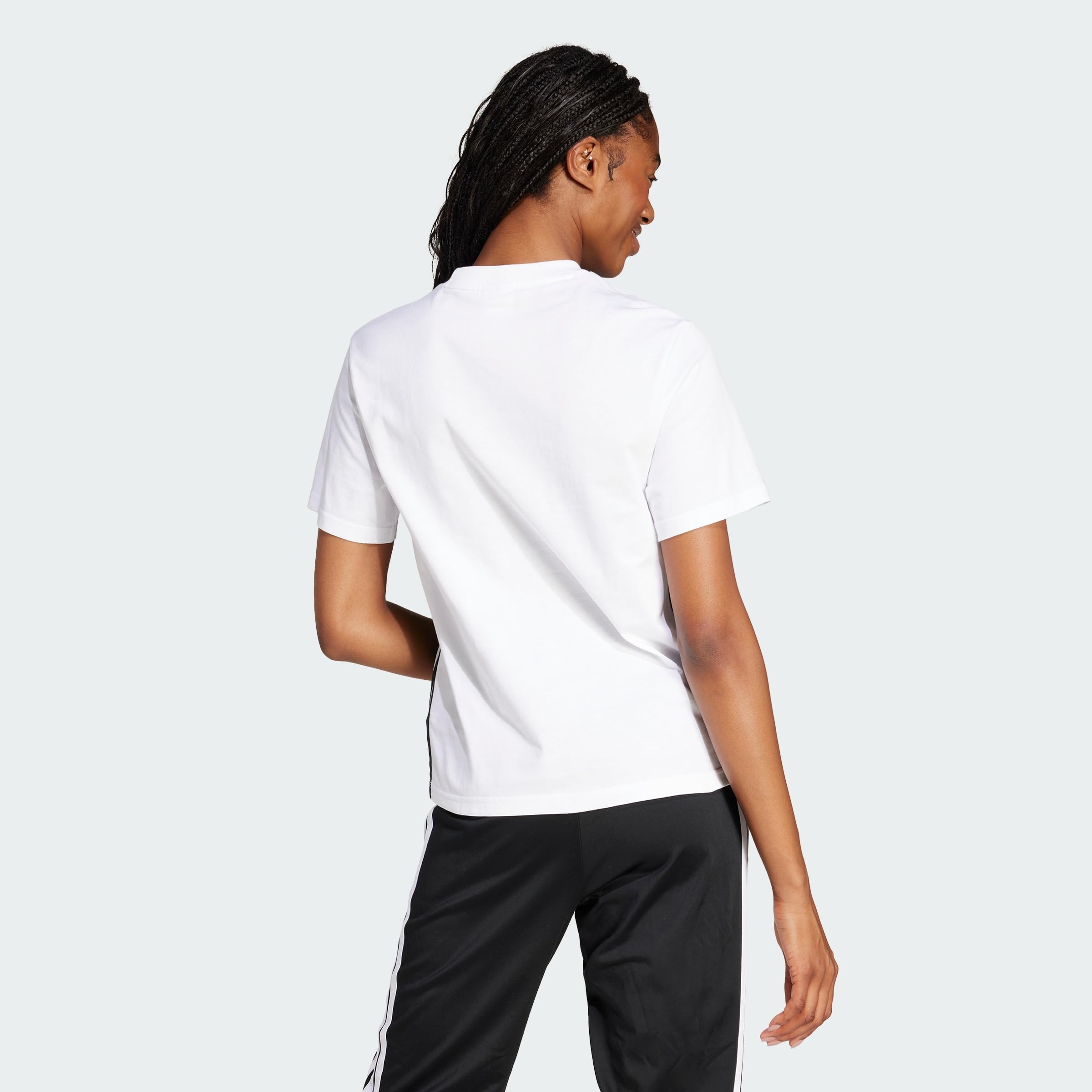 adidas Women's Camiseta Essentials Cotton 3 Bandas