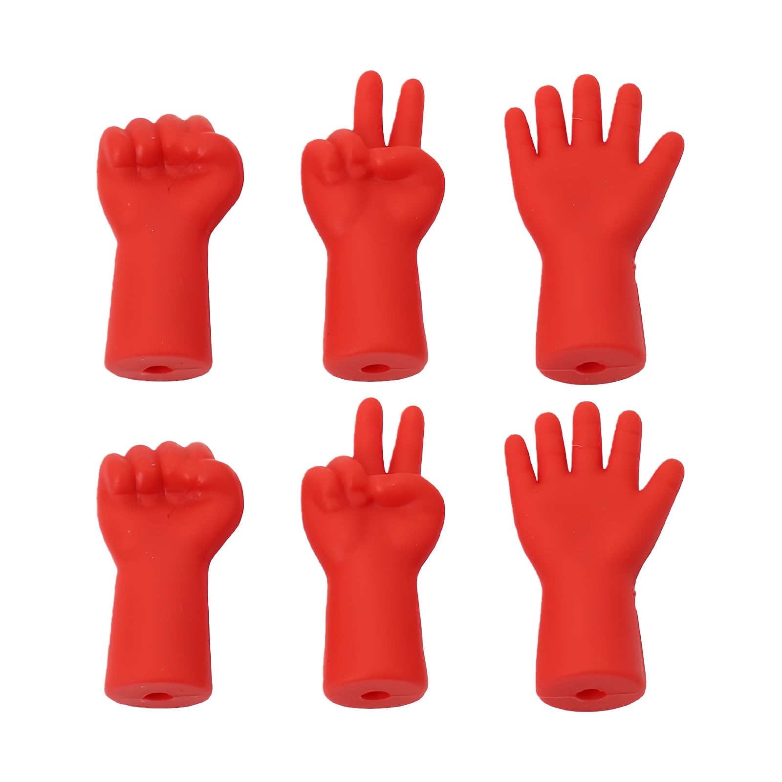 hogtnd 6pcs Knitting Needle Tip Protectors Hand Shape Knitting Stoppers Non-slip Crochet Tip Covers Crochet Caps