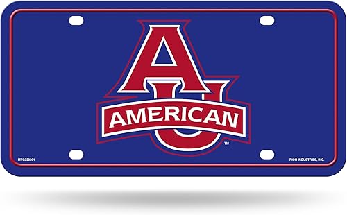 Miniatura 57 de NCAA etiqueta de metal para auto, negro