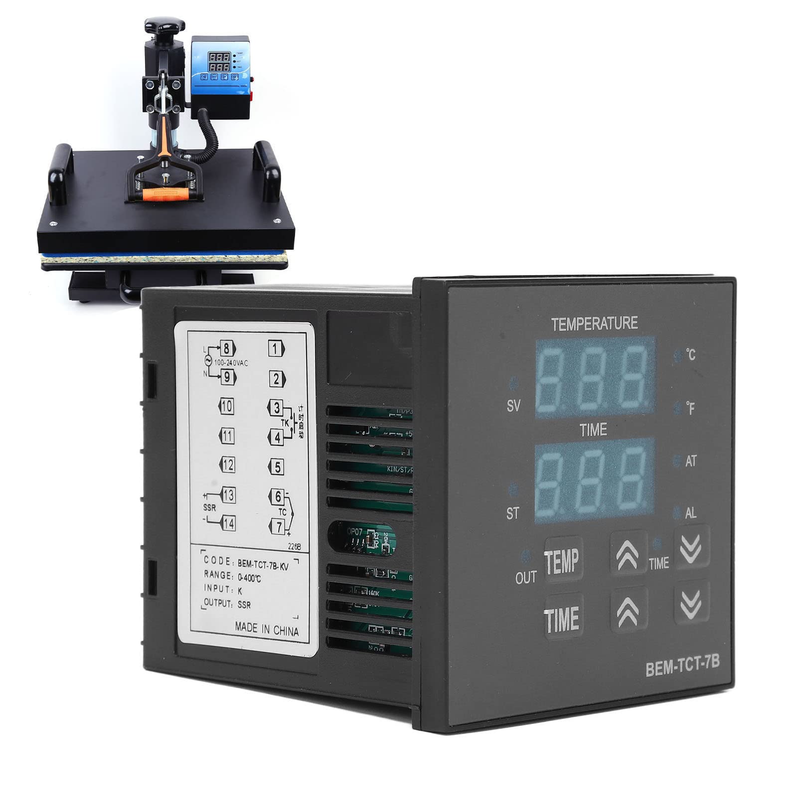 Digital Display Temperature Controller, Heat Transfer Stamping Machine Thermostat Cabinet, Temperature Controllers 1