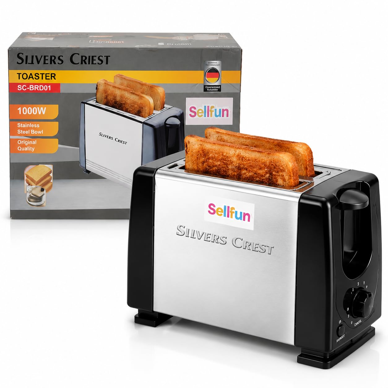 Bread Toaster|1000W Toaster 2 slices|6 Different Browning Controls|Removable Crumb Tray|Cool Touch Body With Anti-Skid Feet|Wider Slots & Hi-Lift Feature-image-31