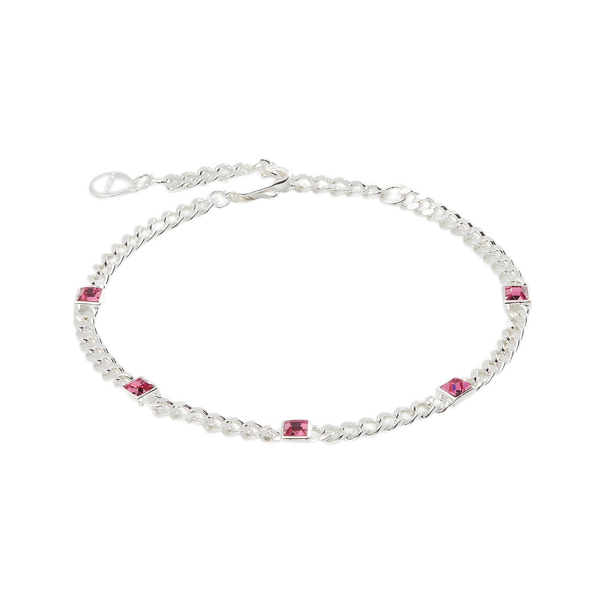 Alex and Ani September Birthstone Sapphire Curb Chain Bracelet