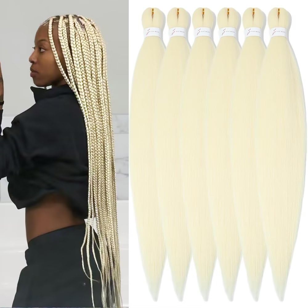 YDDM Capelli Per Treccine Africane Rosa Extension Treccine Texture Yaki Easy Install per Principianti 20 Pollici 3 Pezzi Capelli Leggeri e Naturali per Box Braids, Twist e Crochet — view 56