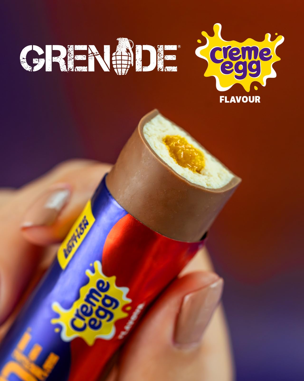 Grenade Soft Core Limited Edition Gusto Creme Egg Barretta Proteica con Cuore Morbido - High Protein, Low Sugar, 18 x 45g
