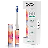 Vista 93 de Cepillo de dientes eléctrico Pop Sonic (plata metálica) – Cepillos de dientes de viaje con batería AAA Cepillos de dientes eléctricos para niños