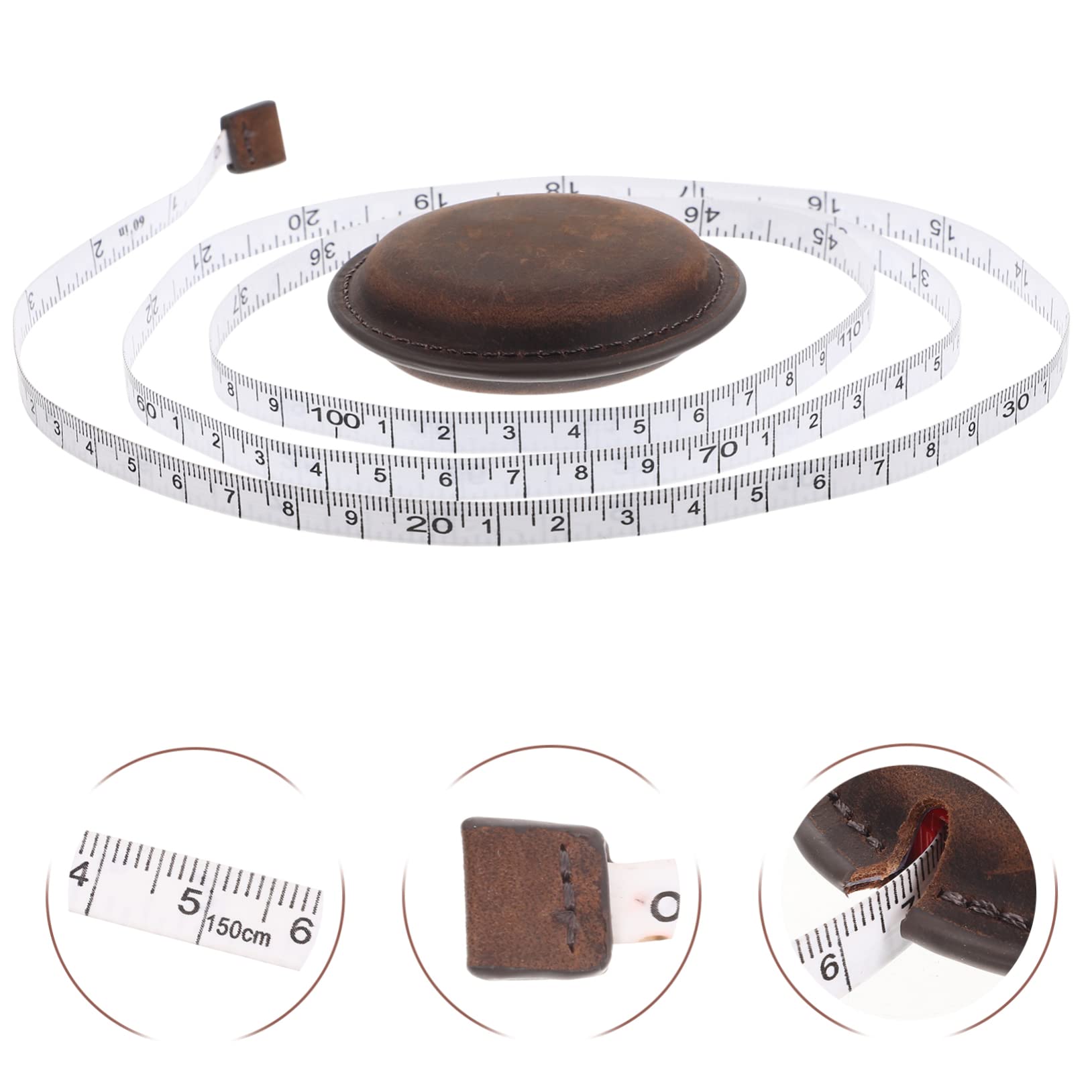 SEWACC 3piezas Cinta Profesional Portátil y Flexible Para La Cintura Herramienta De Costura y Medición De Cuerpo Vintage