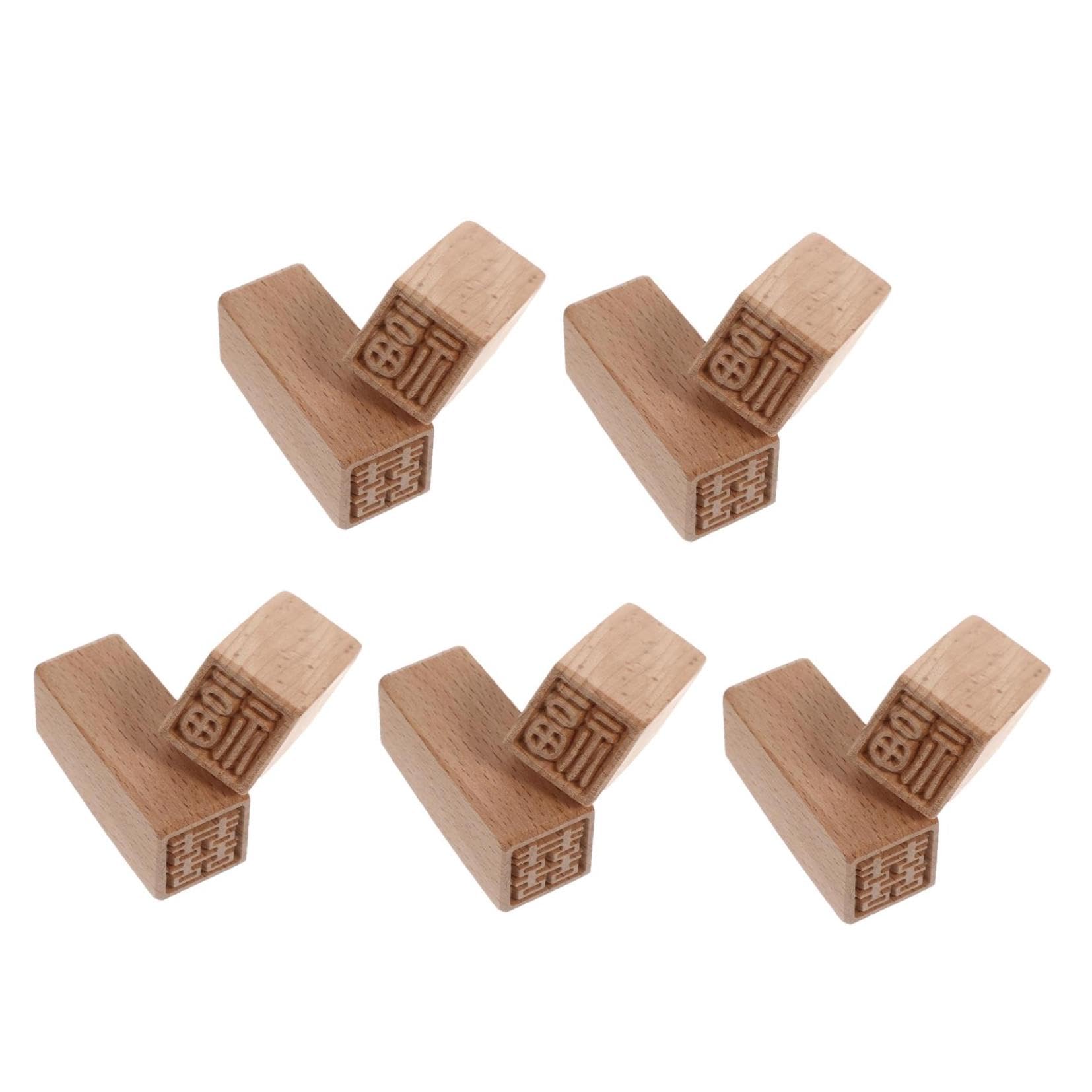STOBOK 10pezzi Stampo Per Legno Motivi Auspiciosi Per Dolci Fatti Casa Stampo Per Bun Al Vapore Accessorio Per Creativa