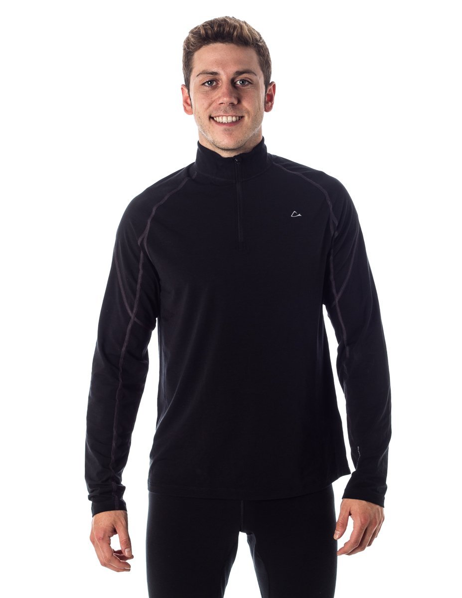 Paradox Men's Performance Merino Blend Zip-Up Long Sleeve Base Layer