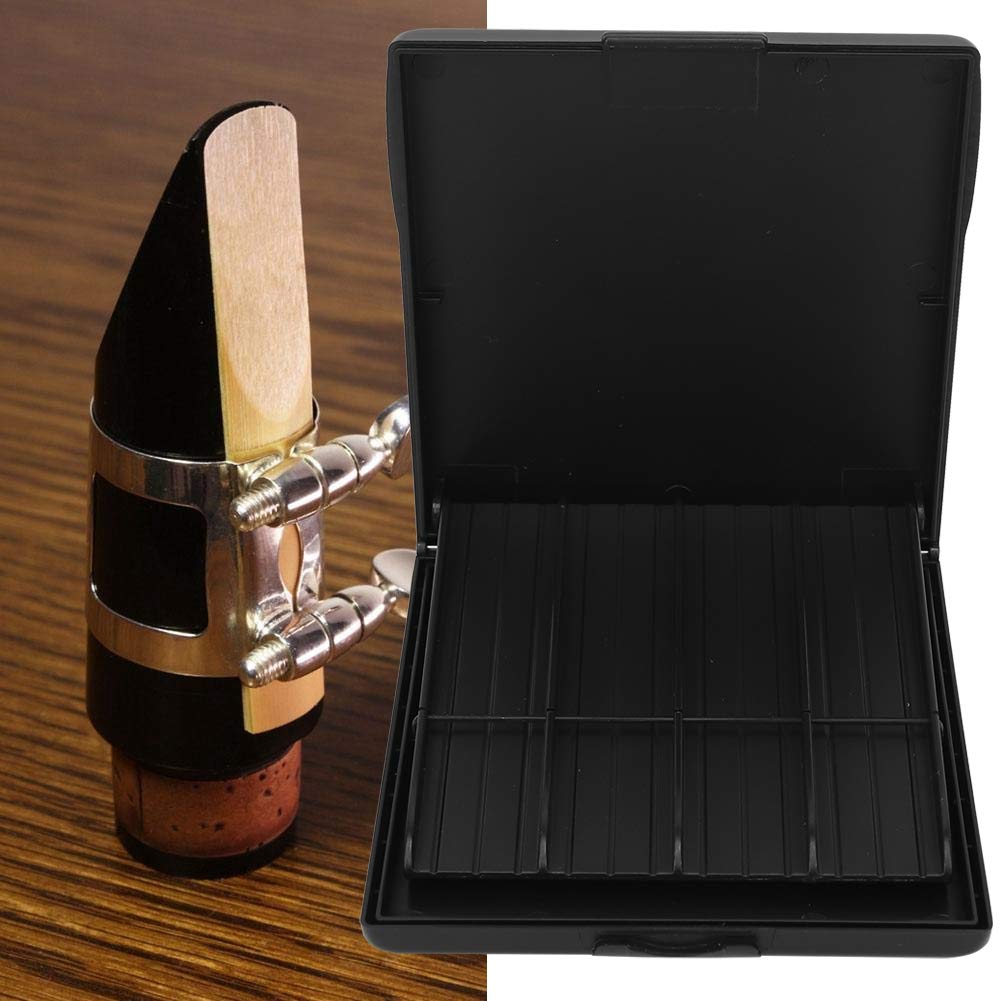 8 emplacements Saxophone anches étui ABS Saxophone anches boîte de Rangement pour 8 anches Accessoires d'instruments de Musique