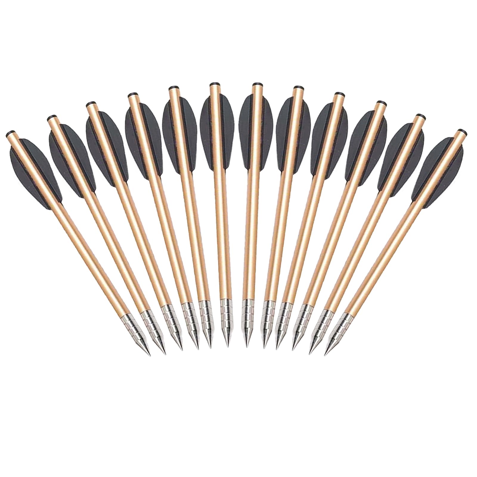 KURUGEILI Mini Crossbow Bolts – 6.3" Precision Arrows for 50-80lbs Pistol Crossbows, Ideal for Target Practice and Small Game Hunting, Perfect for Archery Enthusiasts and Beginners