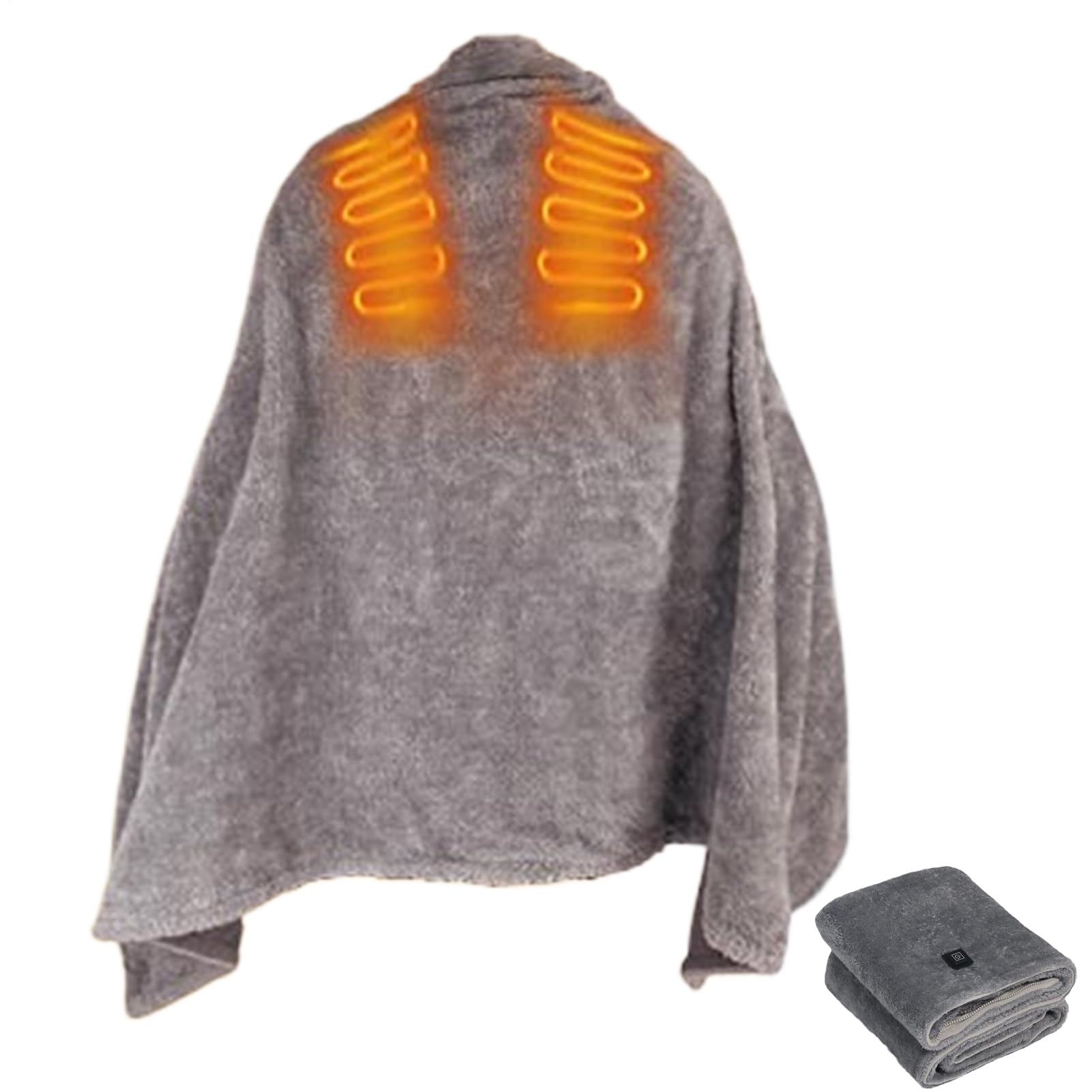 Generico Plaid Riscaldante Coperta Invernale | Sciarpa Elettrica USB da Getto Per Adulti E Donne Per Letto Inverno Campeggio Ufficio Viaggio Supporto Collo Schiena Spalle