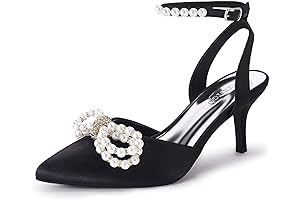 Exquisite Pearl and Bowknot Heels: A Graceful Touch for Every Occasion
