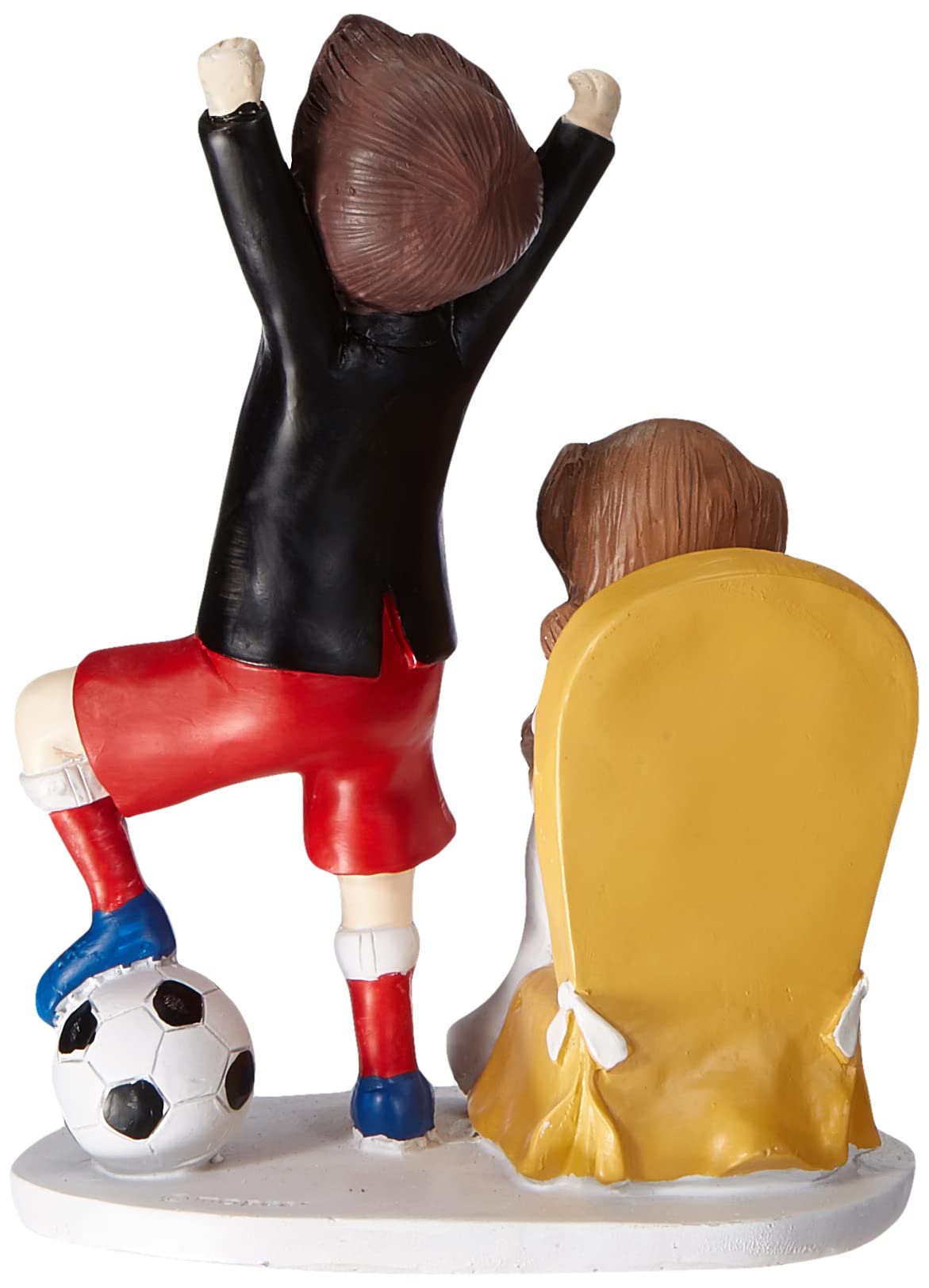Mopec Y686 Brautpaar-Pastel Paar und Fußball, 14,5 x 19,5 cm