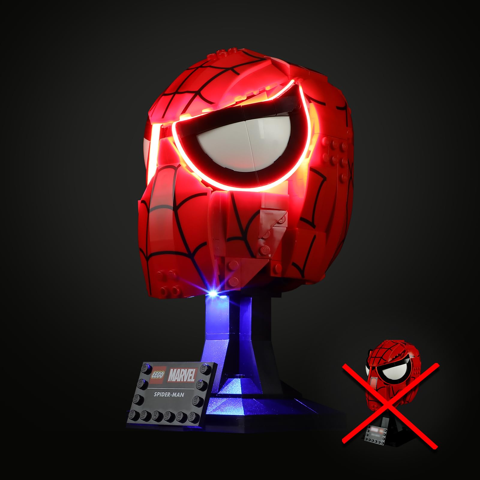 LIGHTAILING Light for Lego-76285 Spider-Man's Mask - Led Lighting Kit Compatible with Lego Building Blocks Model - NOT Included The Model Set