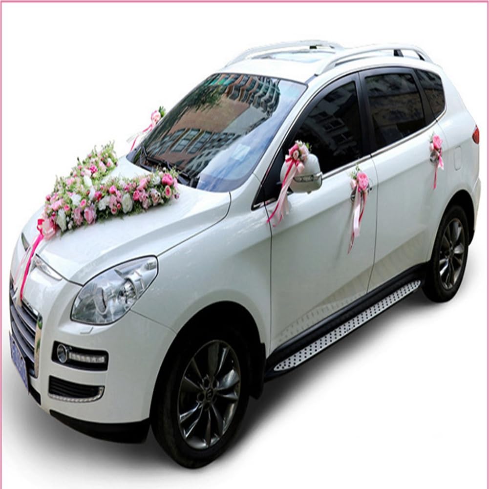 Pmnzdy Lot De 8 Nœuds De Voiture En Soie - Pour Mariage - Simulation De