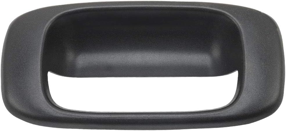 Automotive Exterior Door Handles fit for 1999-2007 Chevy Silverado Tailgate Handle Bezel Black fit for GMC Sierra 15997911 15228539 15228541 15228540 Replacement for