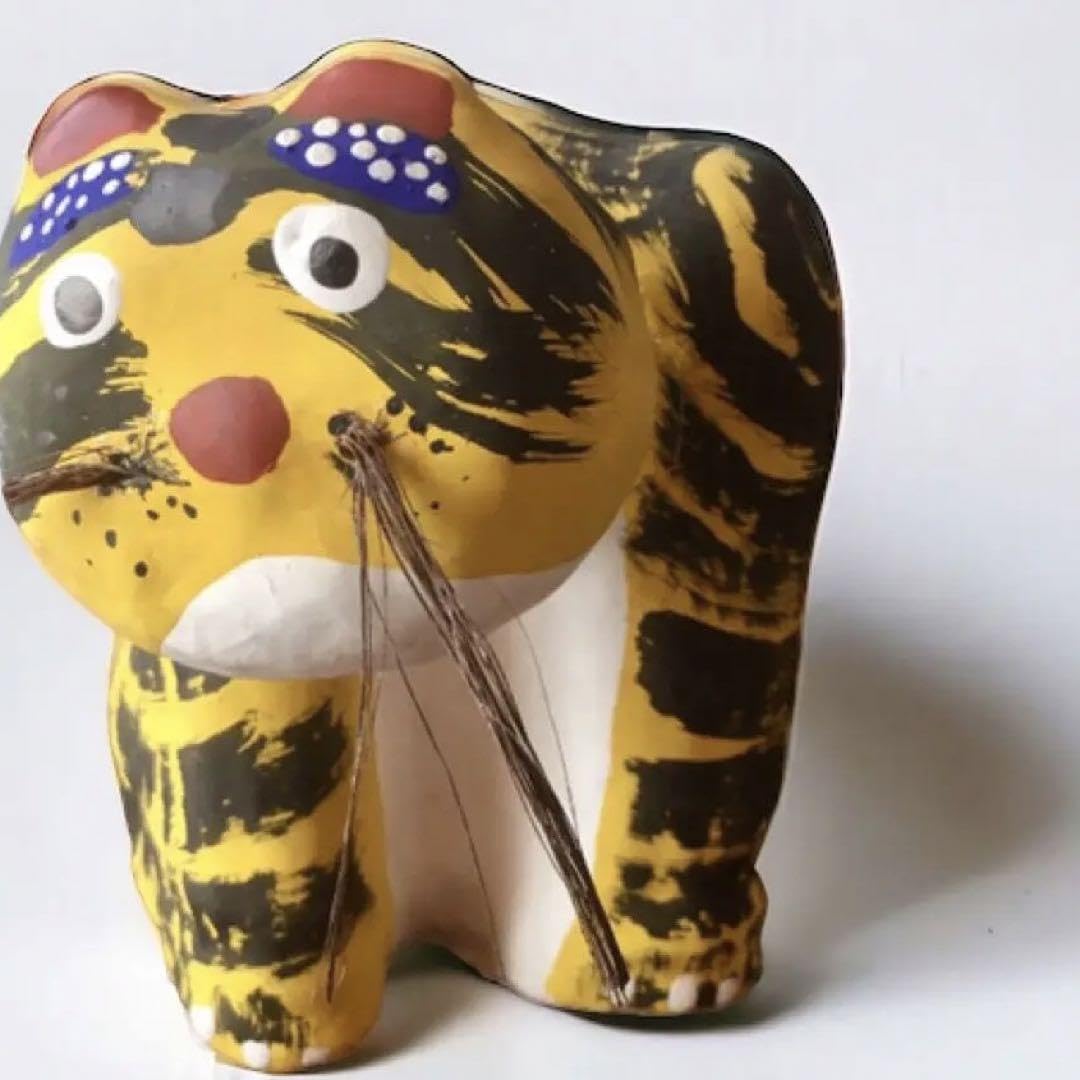 島根県 郷土玩具 廃絶品 柳家 首振り虎 田中謹二 鳥取張子 寅年