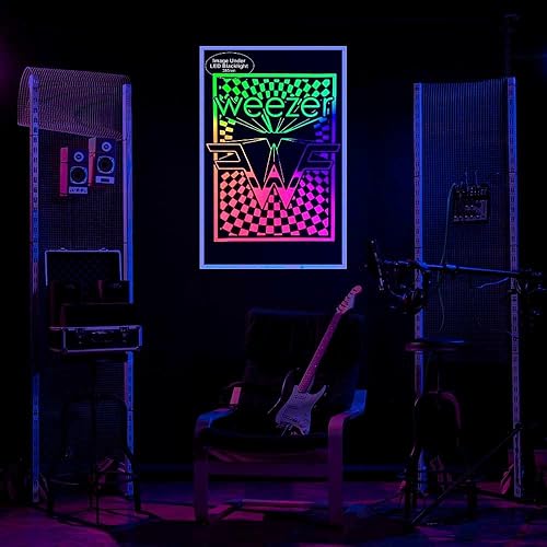 Miniatura 5 de Weezer Logo  Flocado  Póster de luz negra  23 x 35 pulgadas