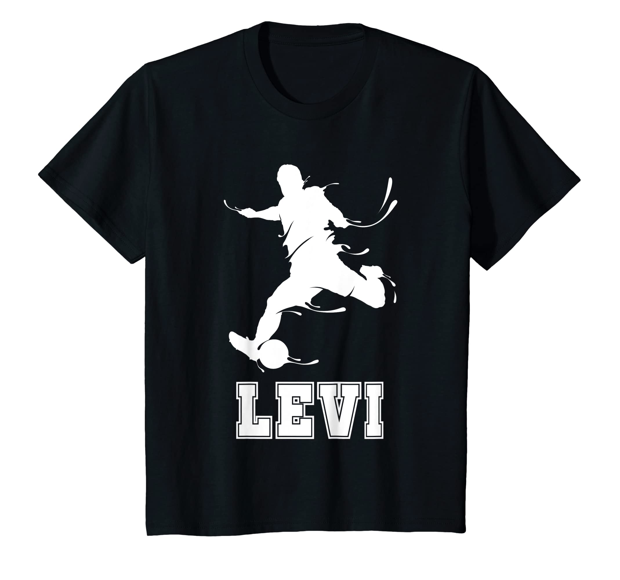 Levi Name Fußball GeschenkeYouth Football Sport Club Name Levi Gift T-Shirt