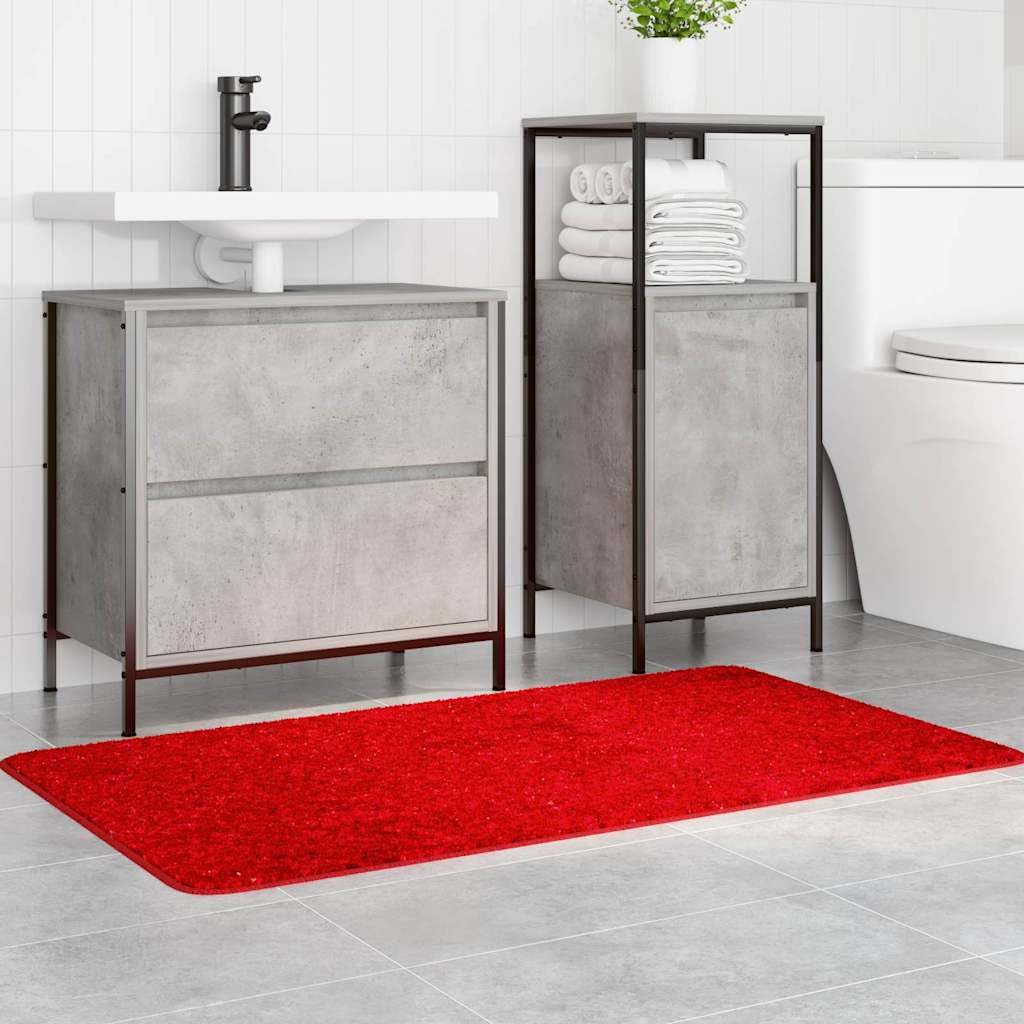 Rutschfeste Badmatte Rot 70 x 120 cm PP mit Latex-Rückseite für Sicherheit, Komfort und stilvolle Badezimmerdekoration, ideal für Duschen, Wannen, WC und Gästebäder in Innenräumen