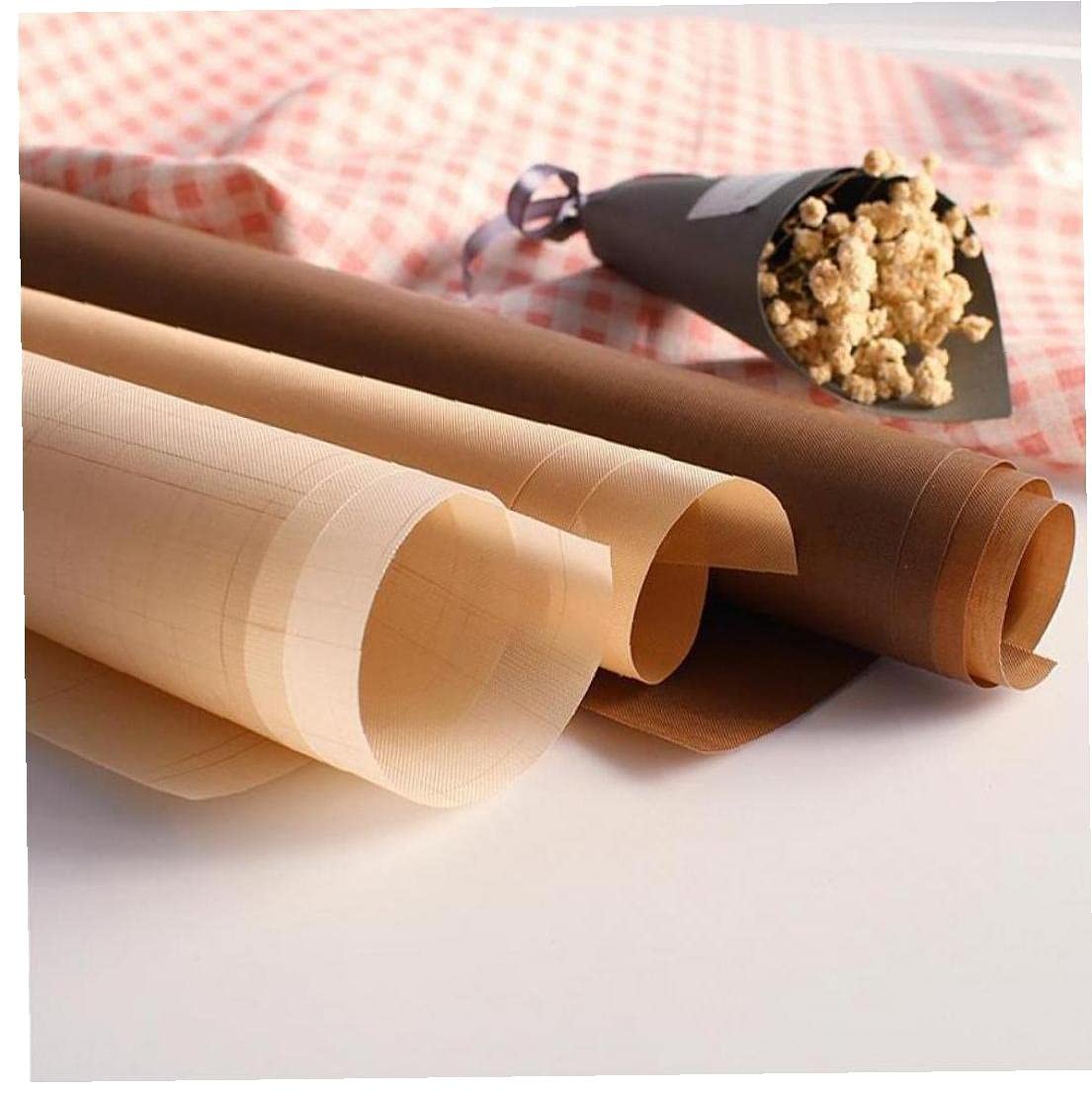 Lot De 4 Tapis Presse à Chaleur 40x30cm - Papier Anti-Adhésif Réutilisable PTFE Pour Sublimation