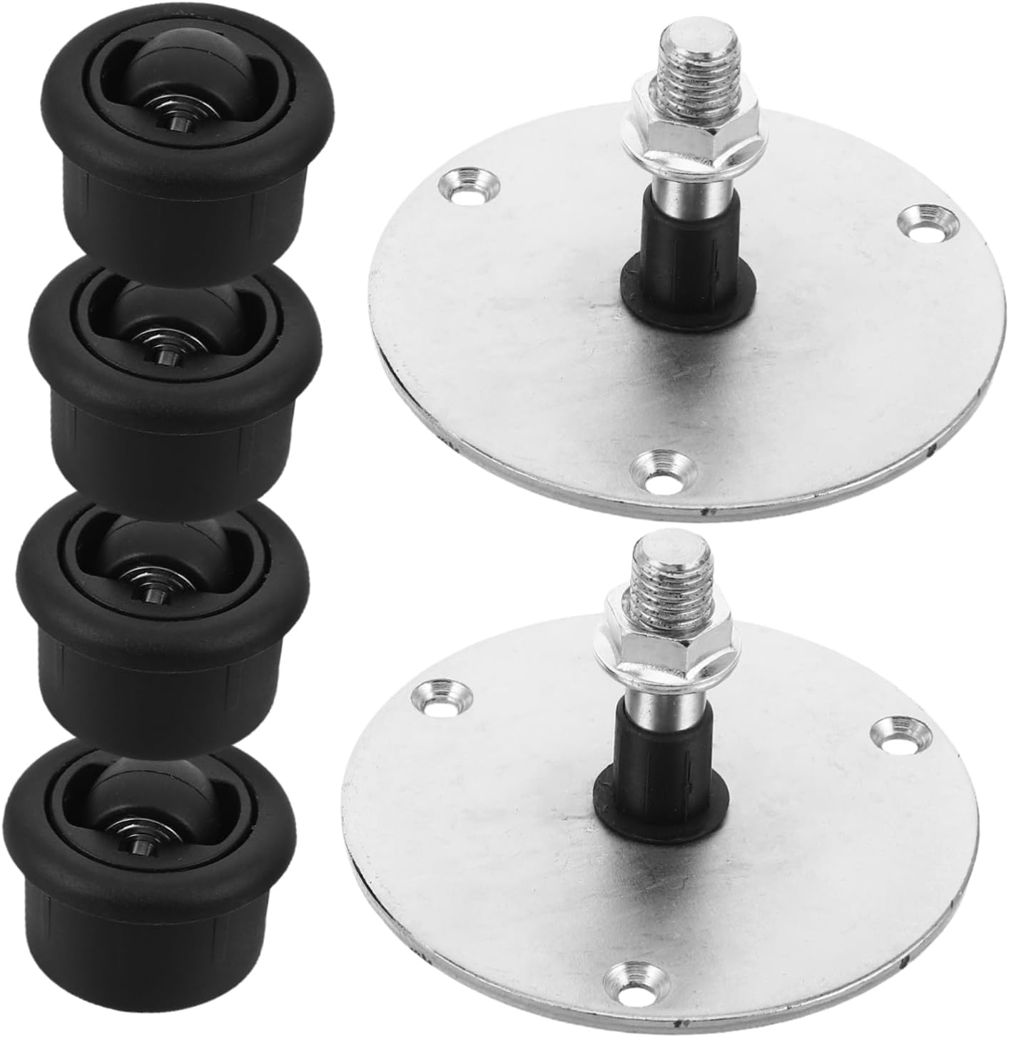 SOLUSTRE 2sets Rotating Cabinet Fittings Swivel Shelf Replacement Parts for Shoe and Accessory Storage Easy Installation and Maintenance