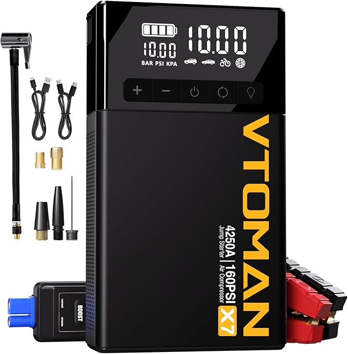 12 Best Portable Jump Starters for RVs, Cars & Trucks Review 2025 15 VTOMAN X7 Jump Starter with Air Compressor