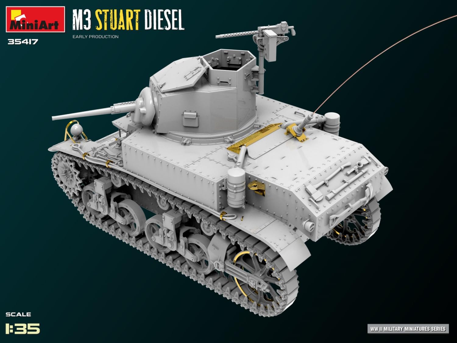Miniart 1:35 - M3 Stuart Diesel Early Prod