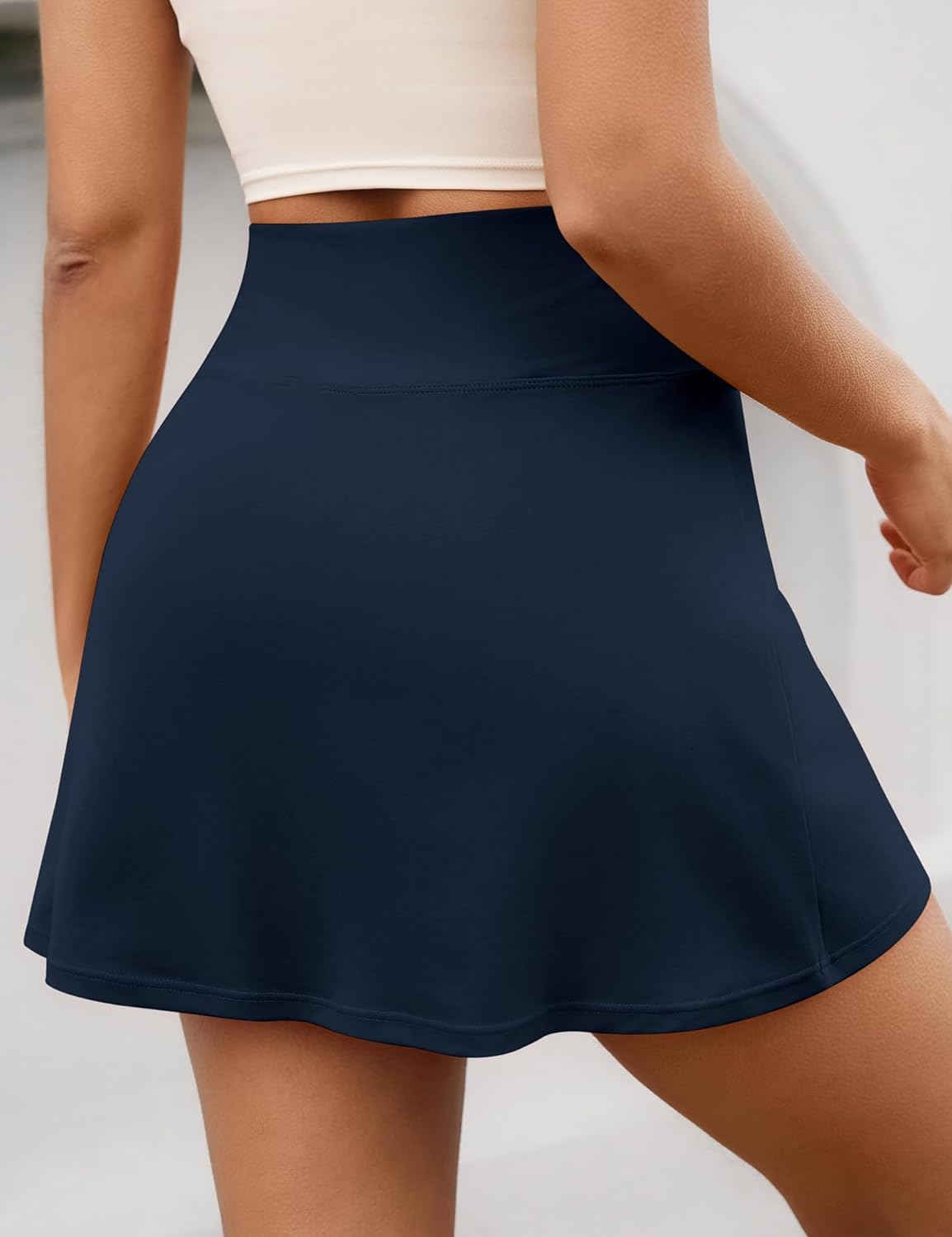 LOMON Womens Skort Mini Tennis Skirt with Pockets Shorts Golf Athletic Skirts High Waisted Stretchy Skorts Casual Workout - Image 3