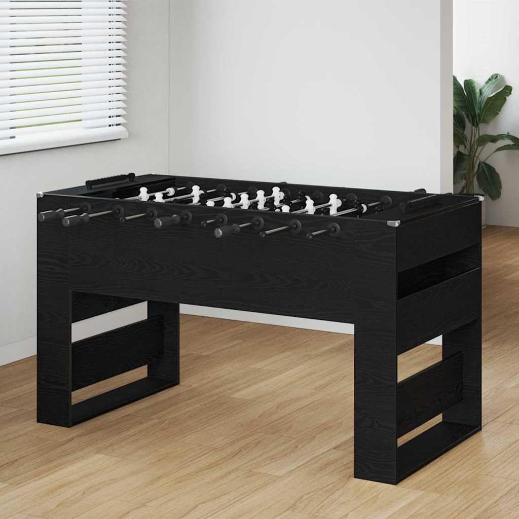 Moderno biliardino in legno con tubi in acciaio e maniglie ergonomiche per la sala giochi
