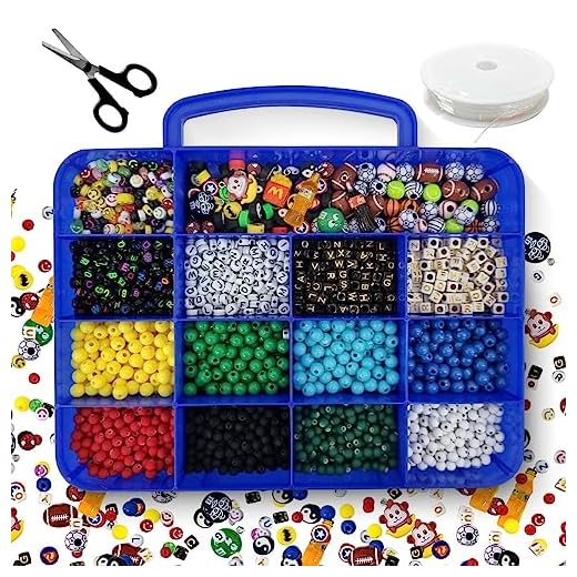 Kit Maleta de Miçangas Infantil Completa Para Meninos Heróis Esportes Bolinhas Coloridas Letras Pingentes Entremeios Emborrachadas Aprox. 2200 peças