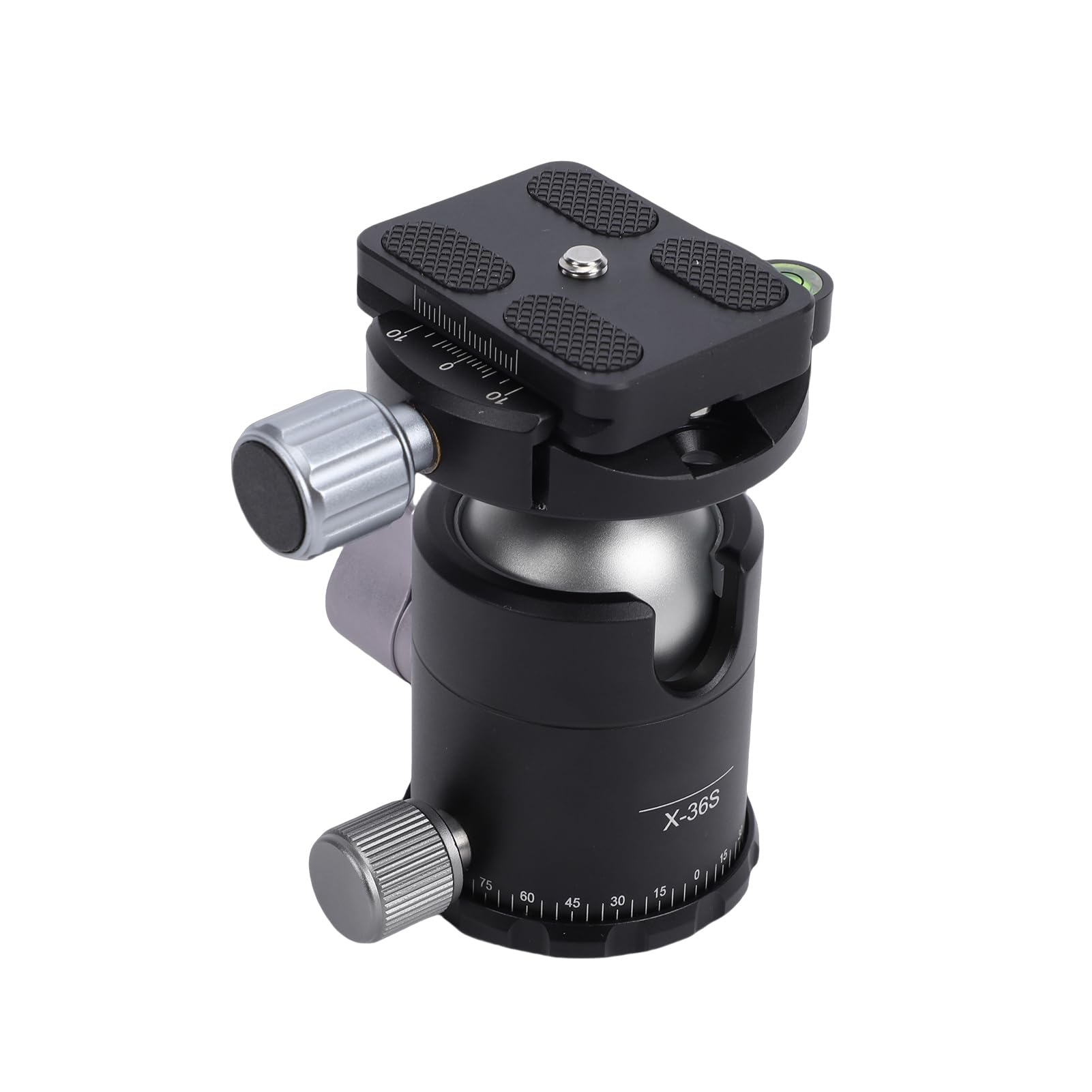 Naroote Rótula de Bola de Metal de 36 Mm, Rótulas de Bola de Trípode, Placa de Liberación Rápida de 1/4 de Pulgada con Rotación de 360 ​​Grados y Capacidad de Carga de 8 Kg, Ideal para Cámara DSLR,