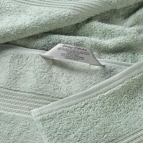 Superior Luxus Baumwolle Badetuch-Set - 6-teiliges Handtuch-Set, hochwertige ägyptische Baumwolle, salbeigrün – Ansicht 6
