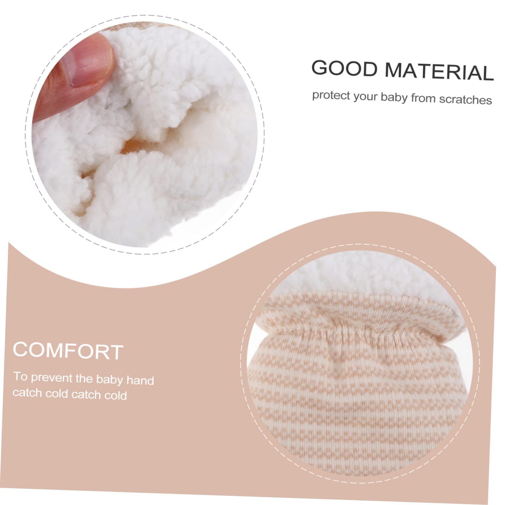 Homoyoyo Warm Gloves for Baby 2 Pack Newborn Mittens Anti-grasping Baby Glove Set Gender Options