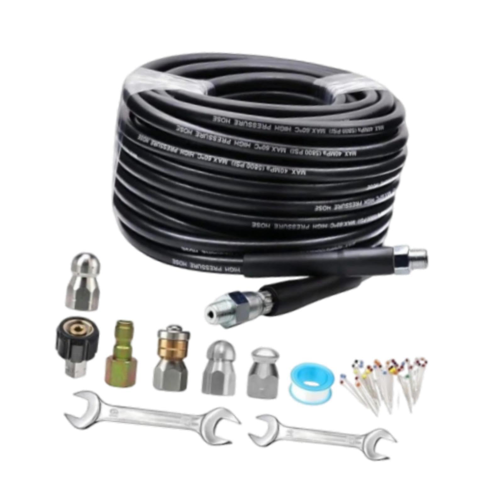 Kit de Limpieza de Desagües, Piezas de s, Accesorios Flexibles, Riego de Jardines, Riego de Patios, Riego de Césped, Accesorios para Lavado de, Style a