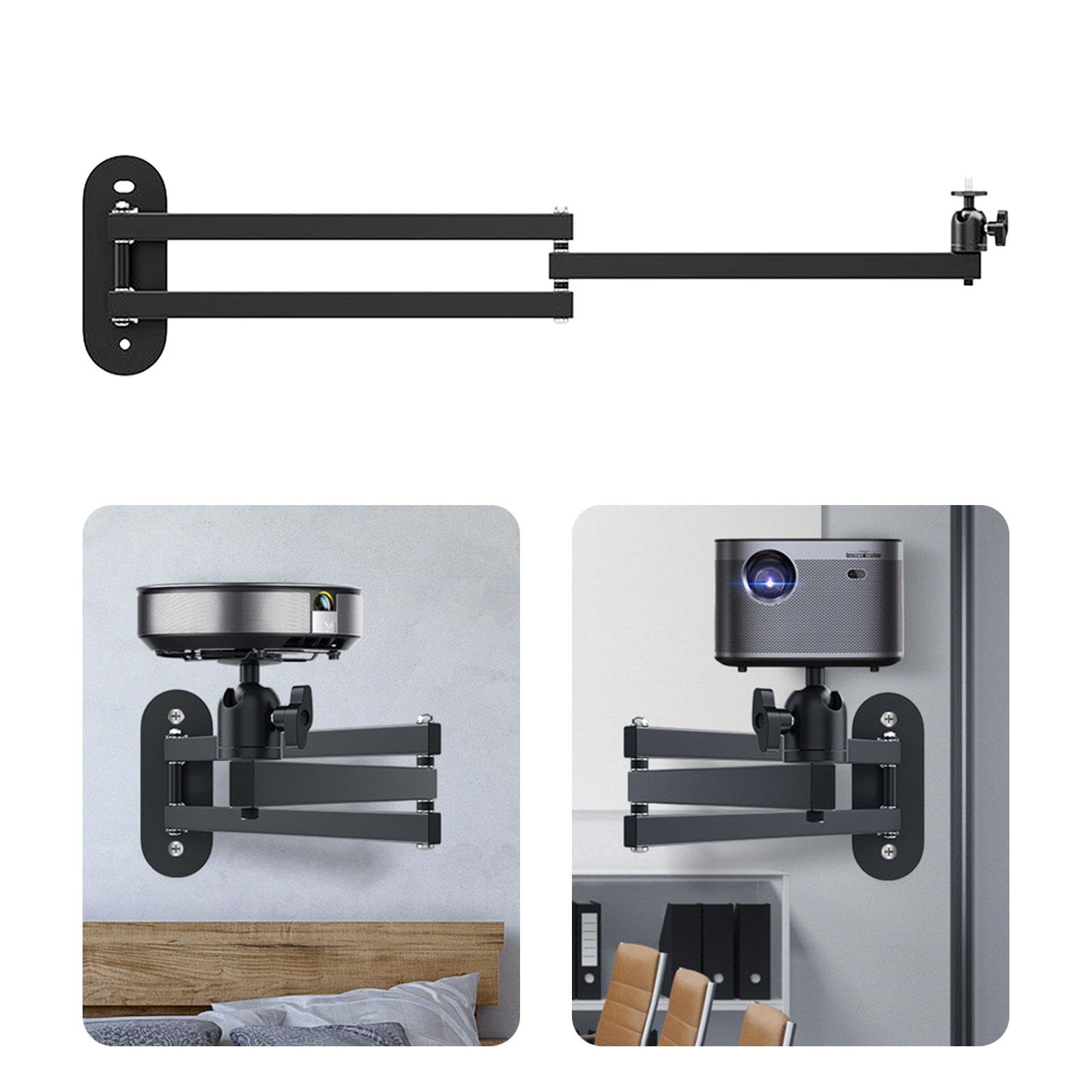 Soporte de pared para proyector de metal biaxial de 80 cm, biaxial de 80 cm