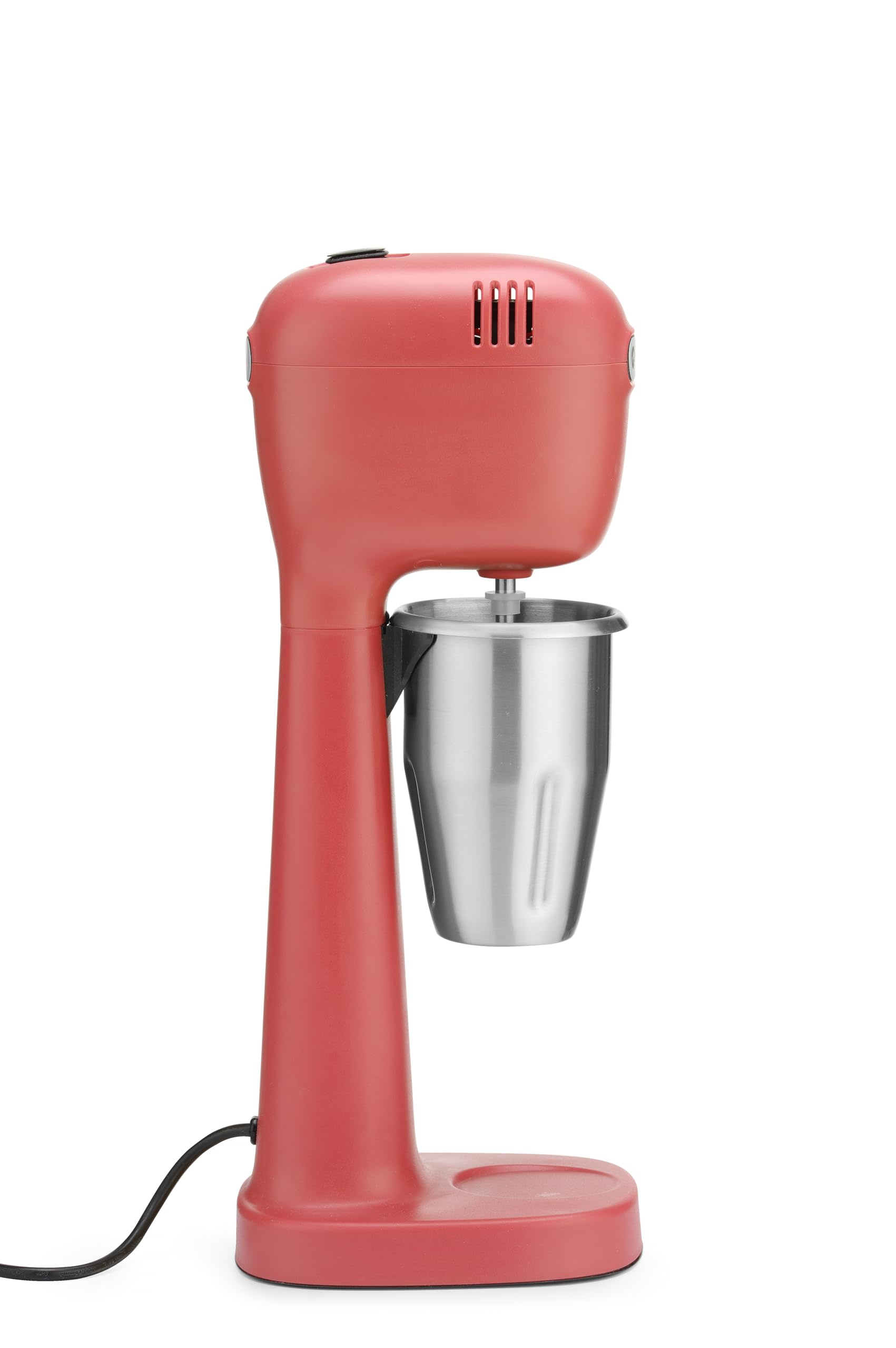 HENDI Professioneller Mixer für Getränke, BPA-frei, Belüfter für leichte Getränke, gefrorener Cappuccino, 1 Becher und 4 Rührstäbchen inklusive, 230 V/400 W, 170 x 196 x 490 mm, Rot