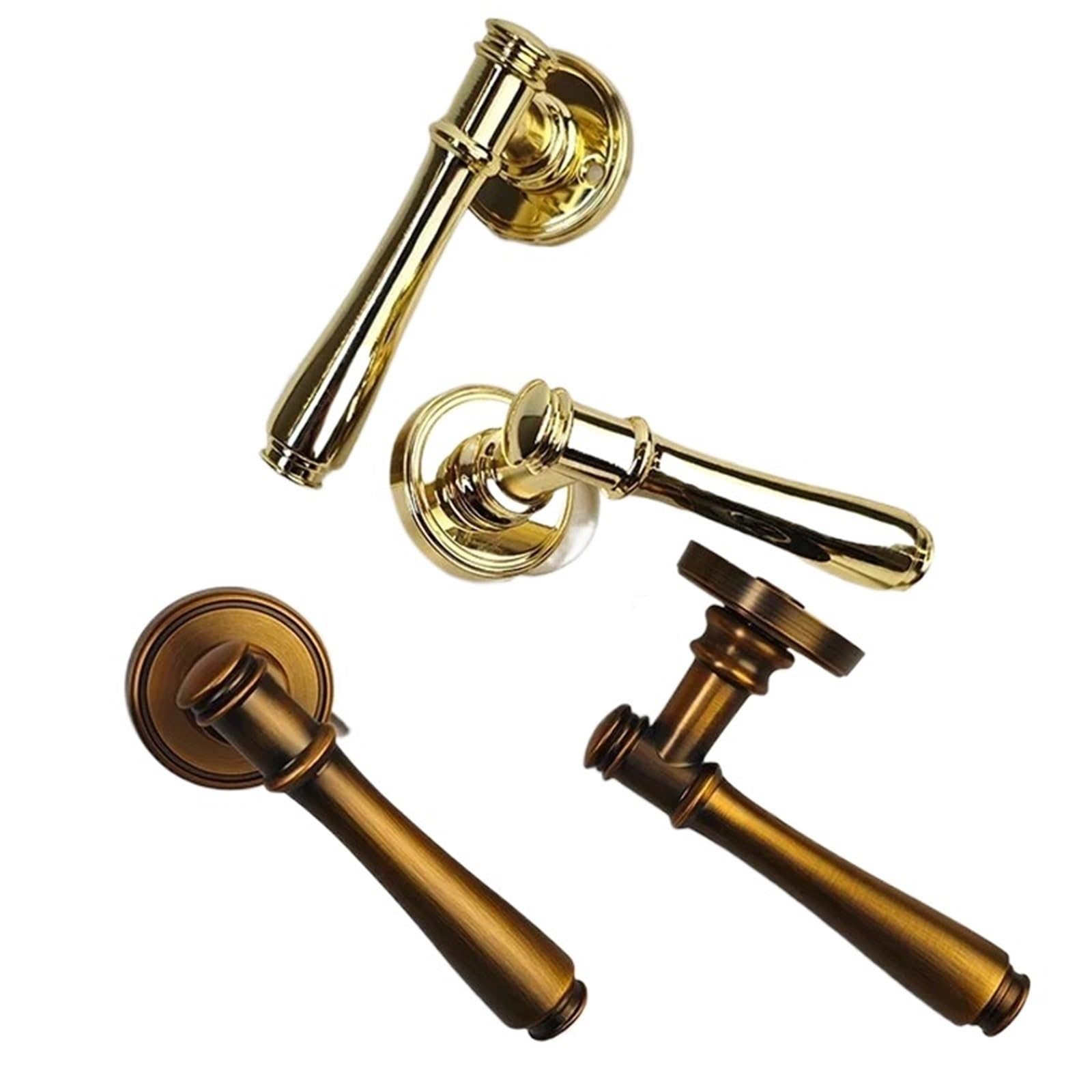 Sxolcoufoh Huanggu Indoor Wooden Door Split Lock Handle 1Pcs(Huanggu)