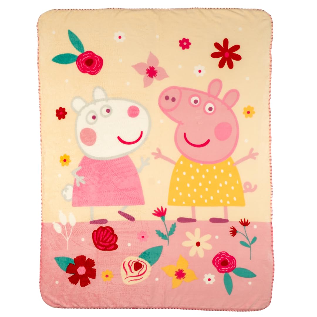 Piumino Singolo Reversibile Peppa Pig – Morbidissima Microfibra, 162x218cm, Biancheria Da Letto Ufficiale Per Bambini