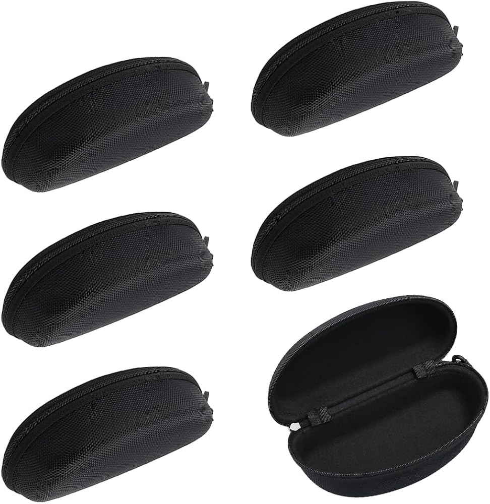 EUBUY 6 Pack Sunglasses Case, Portable Travel Zipper Hard