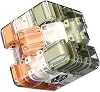 Large 3D Labyrinth Cube Puzzle,Start 3D Maze Cube Puzzle,Engaging Brain Teaser Toy Logical Challenge Maze Toy Large Clear Transparent Brain Teaser with Green and Orange Sections