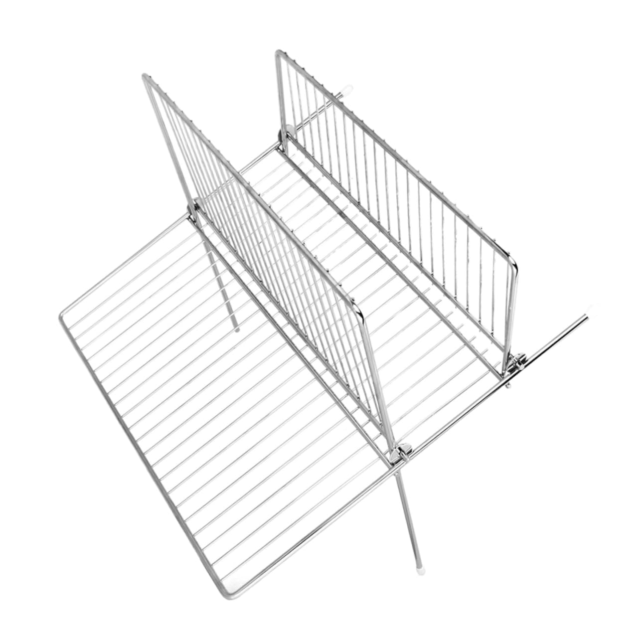 BESTOYARD Porte-Assiettes en Acier Inoxydable, Support de Drainage Cuisine, Rangement Simple et Stable pour Assiettes et Casseroles Lourdes, Argenté