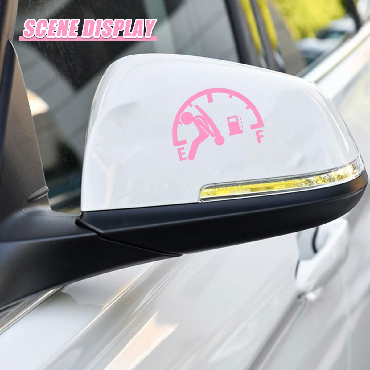 YoRise Funny Car Stickers Waterproof Vinyl Car Fuel Gage Empty Sticker High Gas Consumption Automotive Decals Automotive Exterior — view 4