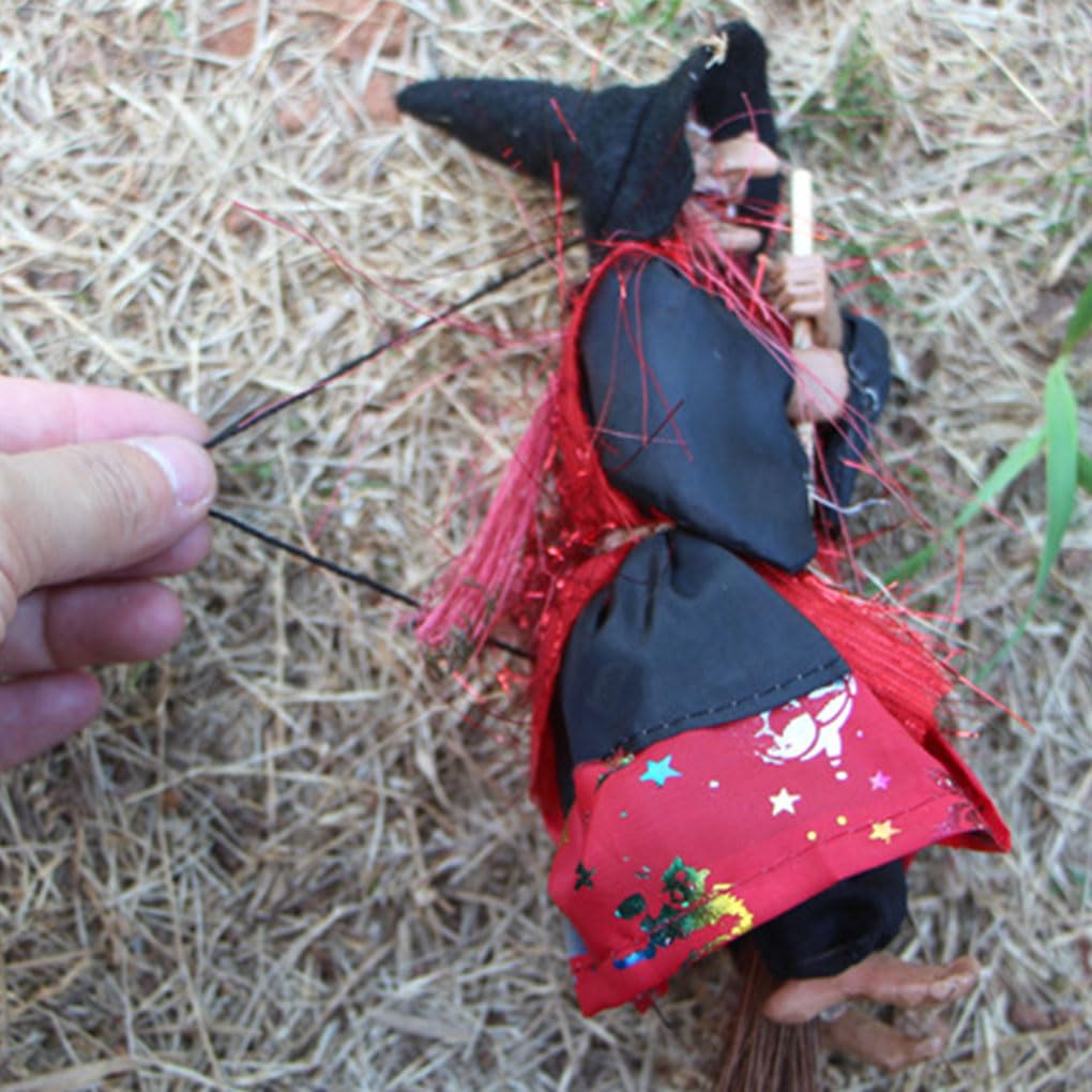 10 zestaw 3 sztuk/zestaw łatwe wiszące lalki czarownicy na Halloween realistyczne trwałe wykonane z tworzywa sztucznego wisząca horror wiedźma figurka wiedźmy różne kolory